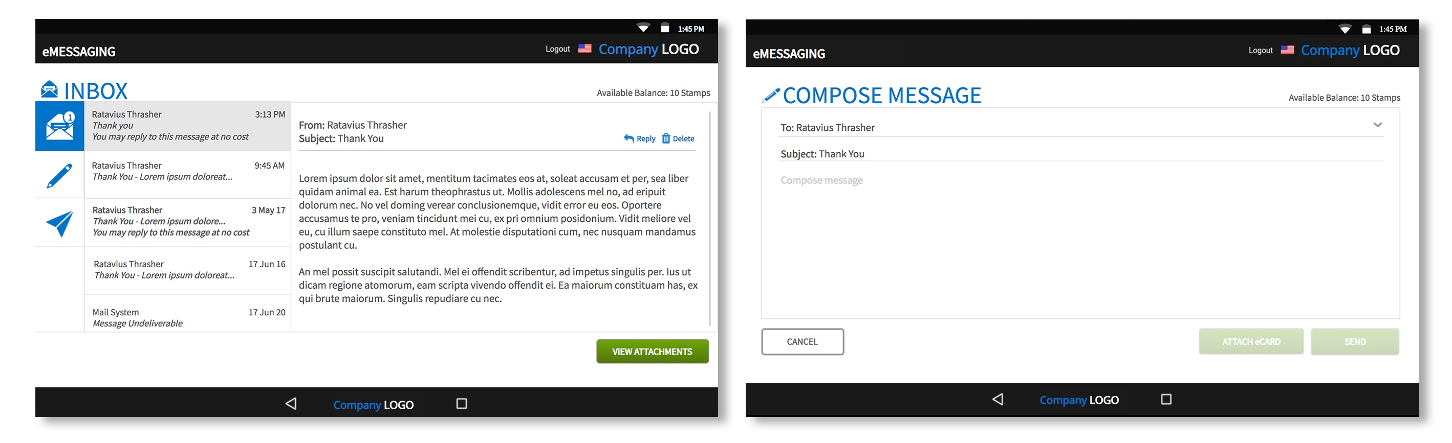 Inmate Tablet eMessaging